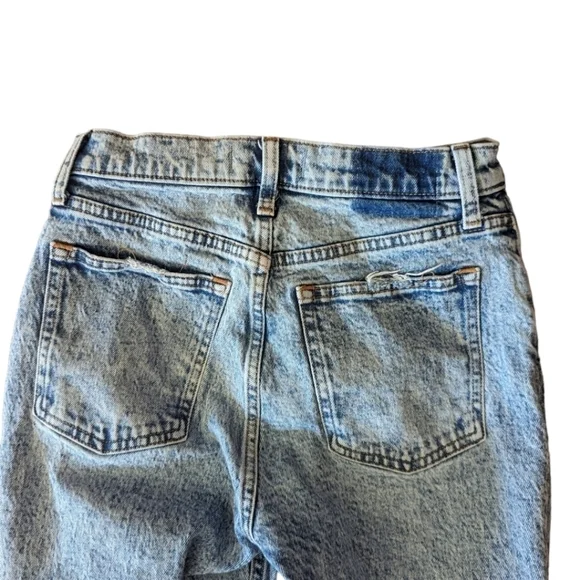 Abercrombie & Fitch the 90s Skinny High Rise distressed stone wash jeans W26 L30 - Picture 5 of 11